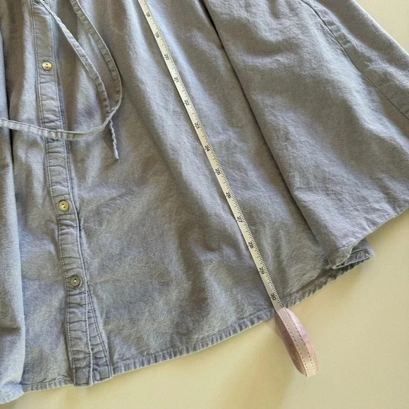 earth music&ecology Red Label- Chambray- Lightweight-Button Up- Dress-Women’s M - Picture 15 of 15